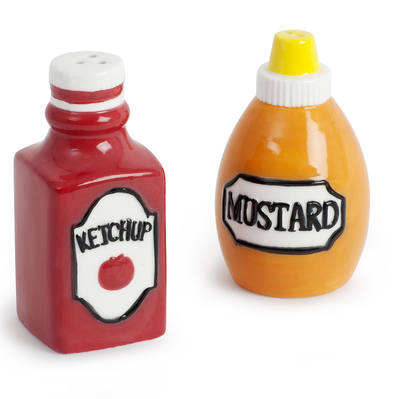 Солонка и перечница Ketchup & Mustard