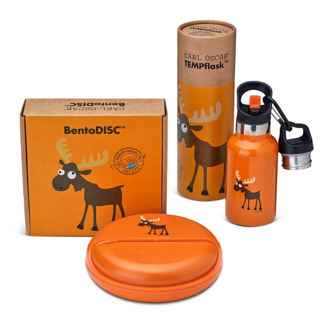 Ланч-бокс для перекусов BentoDISC™ Moose оранжевый