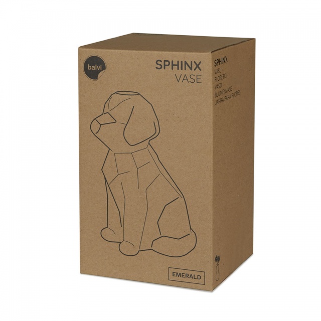 Ваза Sphinx Dog синяя