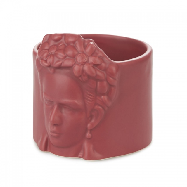 Горшок керамический для цветов Frida вишневый