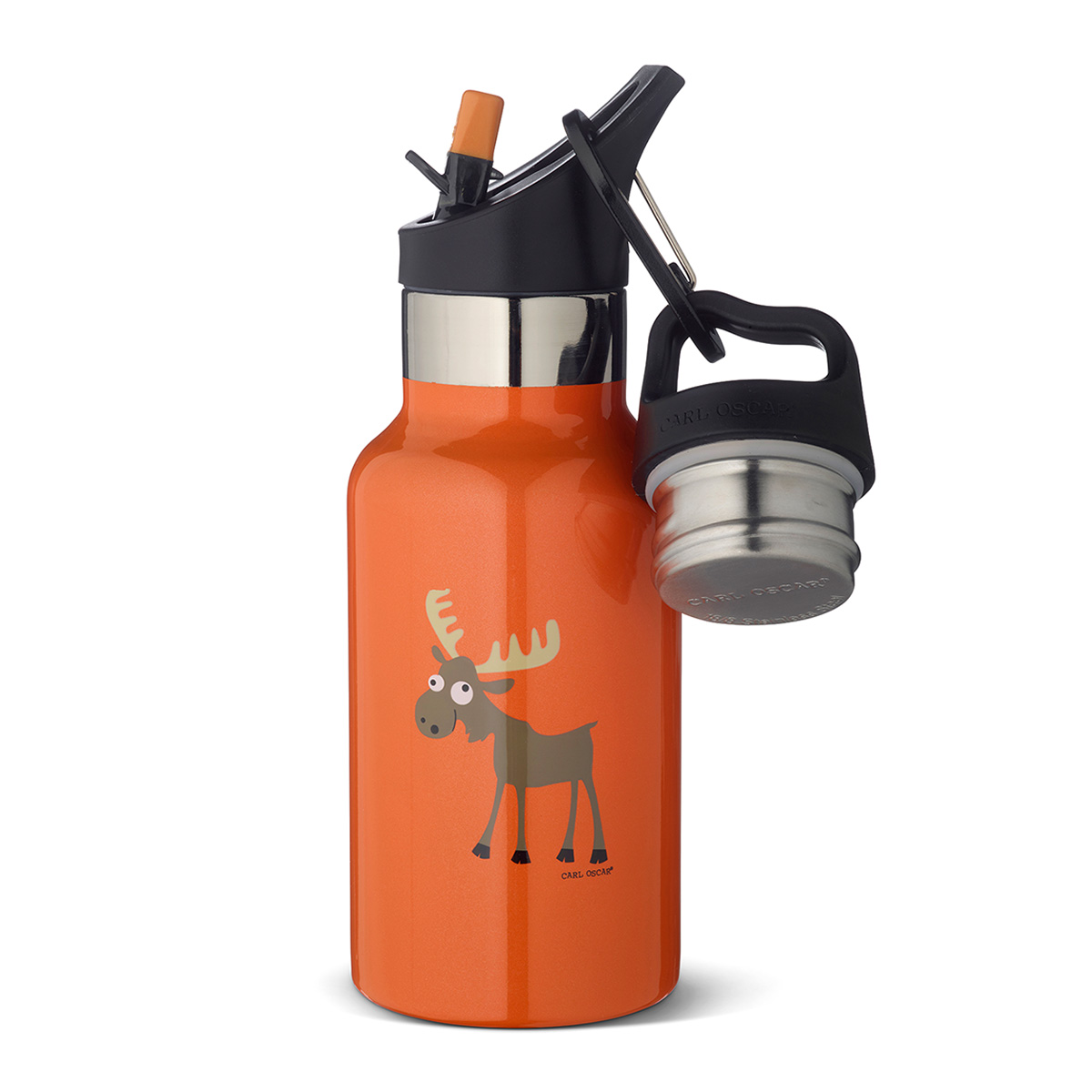 Детская термос-фляга TEMPflask™ Moose 0.35л оранжевая