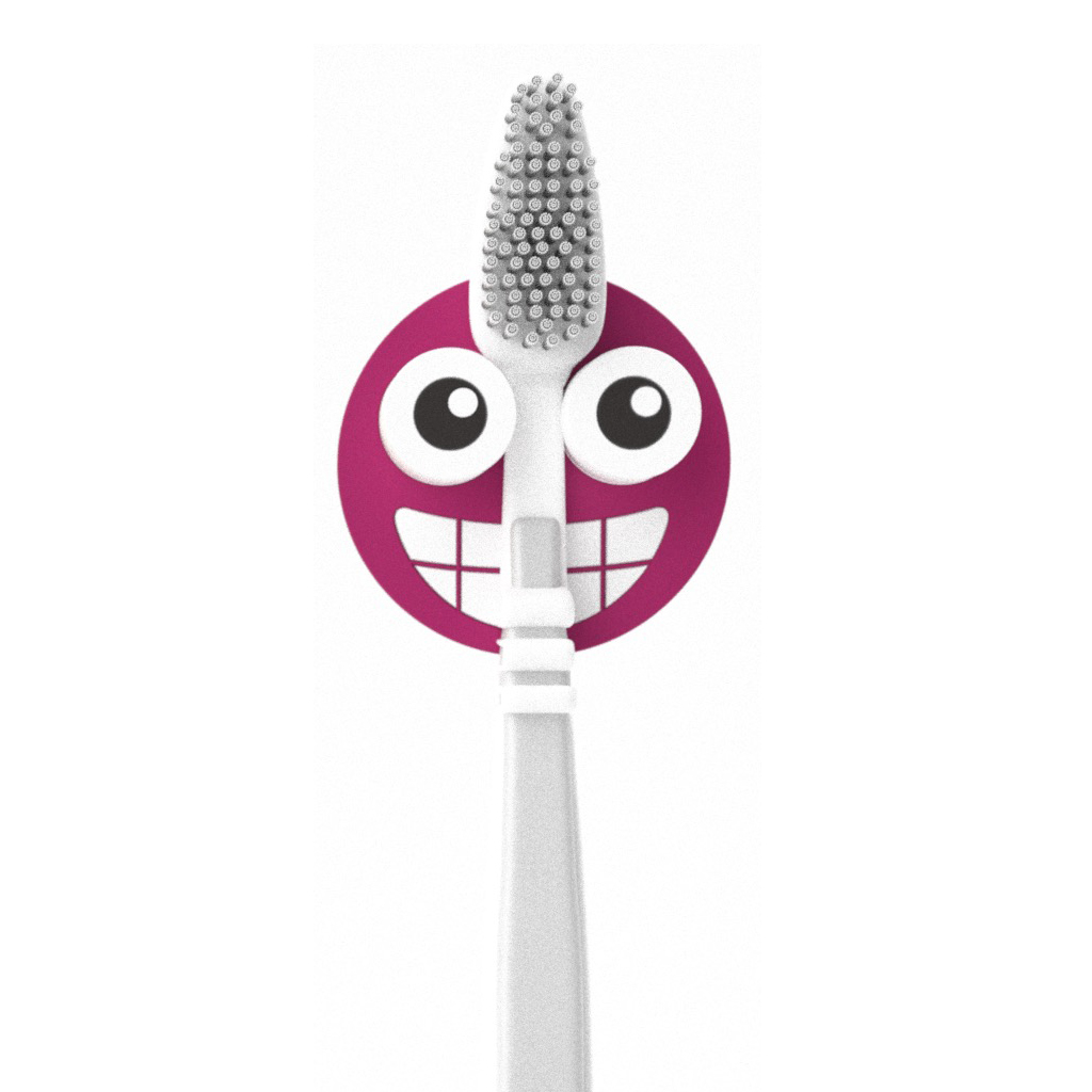 Держатель для зубной щётки Emoji фиолетовый