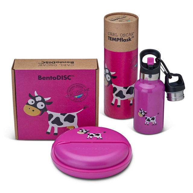 Ланч-бокс для перекусов BentoDISC™ Cow фиолетовый