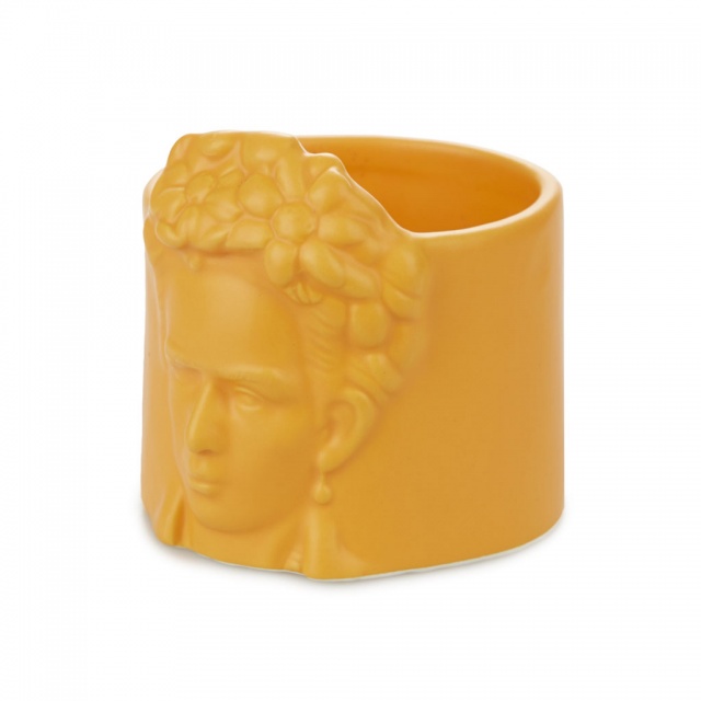 Горшок керамический для цветов Frida желтый